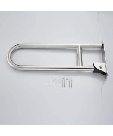 Grab Rail Bathroom Handrail Showers Walls Toilet Grab Bar Senior Citizens Fold Down Support Hinged Safety Rail Support Drop Down Ba - Buy Online on GoSupps.com