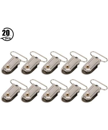 20pcs Metal Pacifier Clips & Straps - Durable Baby Snap Holders for Crafts & Decorations | International Shipping - Buy Online on GoSupps.com