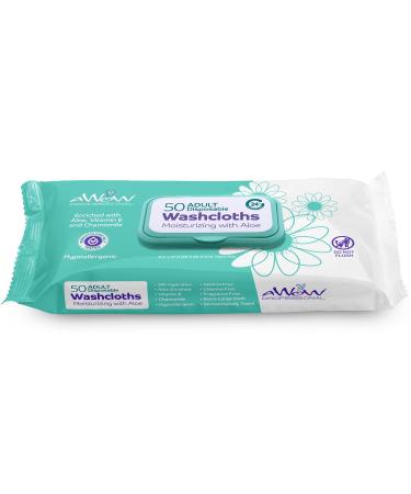 AWOW 50 Large No Rinse Body Wipes for Adults - Camping, Incontinence, Post Workout - Unscented (200 Wet Wipes) - Buy Online on GoSupps.com