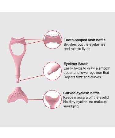 Eyelinear Stencil Eye Shadow Template Mascara Guard Pink Silicone Eye Makeup Assistant Tool - Buy Online on GoSupps.com