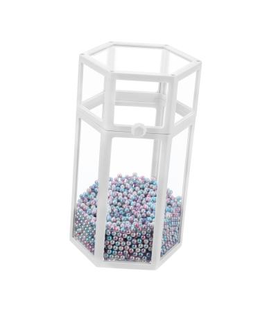 Mikinona Box Makeup Brush Storage Bucket Makeup Eyeliner Make up Organizers and Storage Eyeliner Organizer 21.5x12cm White
