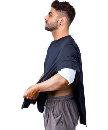 OUDI LINE Post Shoulder Surgery Shirt - XX-Large Black - Stick On Fasteners - Uni-Sex Rehab Shirt - Buy Online on GoSupps.com