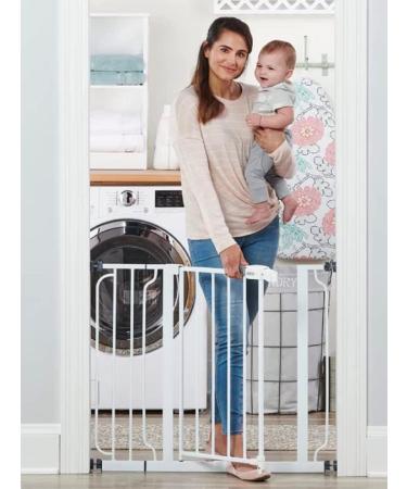 Regalo Easy Step Walk Thru Gate White Fits Spaces between 29" to 37.5" wide and 30" height. & Vax Original 1.5L Carpet Cleaner Solution | Suitable for Everyday Cleaning - Buy Online on GoSupps.com