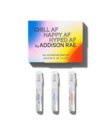 Addison Rae Sample Set by Addison Rae Fragrance - Perfumes for Women - Floral Fruity Woody Scents - Unique Blends with Mood-Boosting Properties - Enhances Emotions - 3 pc Sampler Gift Set Addison Rae Fragrance Set 3 PC - Buy Online on GoSupps.com
