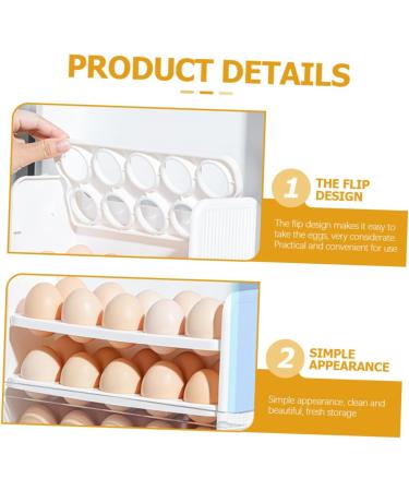 Gatuida Egg Storage Box Egg Holder for Fridge Eggs Egg Crates Kitchen Egg Organizer Tray Refrigerator - Buy Online on GoSupps.com