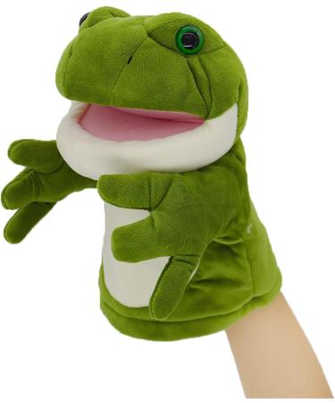 Lilizzhoumax Simulation Frog Hand Puppet Plush Toy - Cute Stuffed Animal for Role-Playing and Early Education - Interactive Kids Gift - Buy Online on GoSupps.com