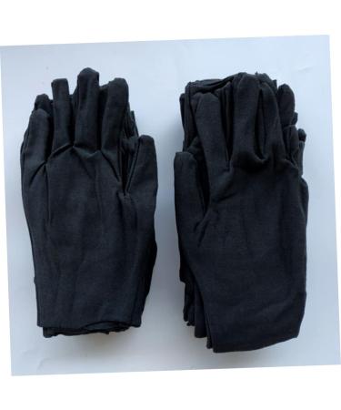 TOVINANNA 12 Pairs Cleaning Gloves Black Cotton Gloves Safety Work Gloves Beauty Gloves Cotton Labor Gloves Utility Work Gloves Heavy Duty Work Gloves Welders Gloves Hand Gloves Washable Man 19x11cm - Buy Online on GoSupps.com