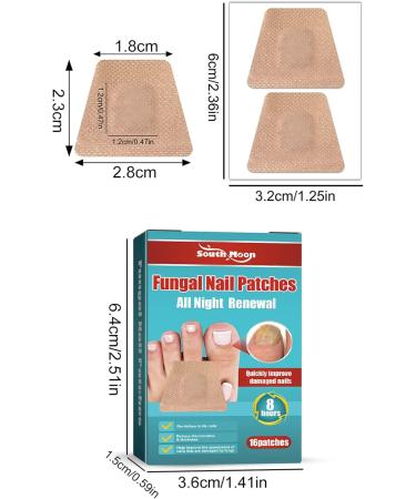 Worparsen Nail Treatment Patch Nonirritating Repair Gray Nails Toenail Treatment Sticker Reduce Discoloration Safe 16pcs - Buy Online on GoSupps.com