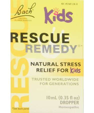 Bach Kids Rescue Remedy Natural Stress Relief Drops, 10 ml. 2 Pack