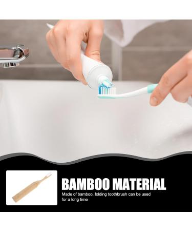Angoily Folding Bamboo Toothbrush - Portable Travel Toothbrush with Soft Bristles | Eco-Friendly & Foldable Design | Ideal for Adults - Buy Online on GoSupps.com