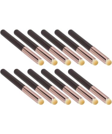 Professional Lip Brush Set 12Pcs Fiber Brush with Round Head Portable for Travel Makeup Artist Essential for Lip Makeup - Buy Online on GoSupps.com