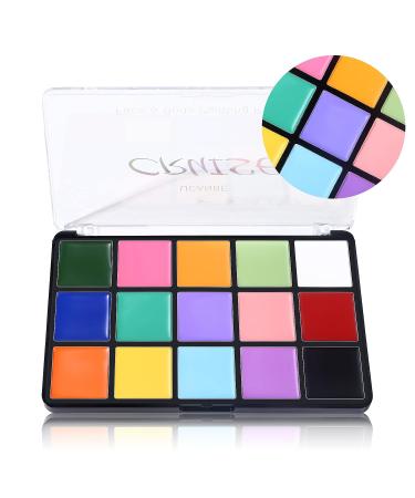 UCANBE Face Body Paint Oil Palette - 15 Macaron Colors for Halloween, Cosplay, Parties & Festivals - Buy Online on GoSupps.com