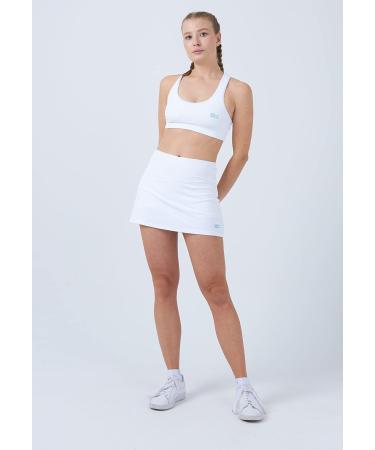 Sportkind Girls & Women s UV Protection Skort - Breathable Tennis Hockey Golf Padel Skirt with Inner Pants - XL White - Buy Online on GoSupps.com