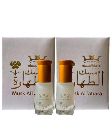 Tahara Musk Tahara Saudi Perfume Pure 2 x 6 ml Thick Oil Incense Body Spray Tahara Musk (White Musk)