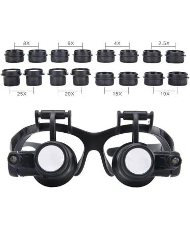 Magnifying Glasses Headhand Magnifier Glasses Portable Zoom 8 Pairs Optical Hd Lens Identification Coin Calligraphy Stamp Tool Old Man Reading Embroidery - Buy Online on GoSupps.com