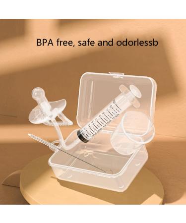 Transparent Pacifier Silicone Smart Medicine Dispenser | Baby Medicine Feeder | Innovative Syringe Design for Easy Medication Administering - Buy Online on GoSupps.com
