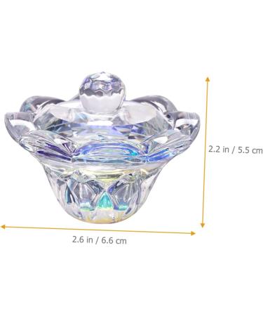 Beaupretty Nail Supply crystal cup liquid cup monomer container cup with lid dipping dish cleaning acrylic dappen dish dish plate Glass Manicure Clear Dish - Buy Online on GoSupps.com