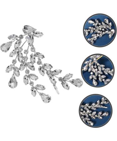 FRCOLOR Rhinestone Hair Clip Diamond Hair Clips Girl Hair Clips Hair Barrettes for Women Leaf Wedding Hairpin Rhinestone Hair Barrette Hair Accessories Miss Hair up Zinc Alloy - Buy Online on GoSupps.com