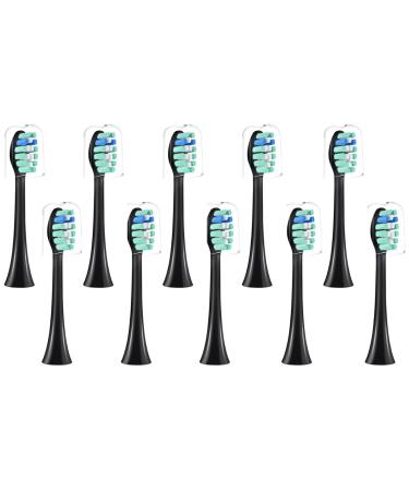 Toothbrush Replacement Heads Compatible with Philips Sonicare Electric Toothbrush  Tooth-Brush Head Fit Philips  Black