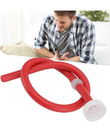 Haofy Enema Cleaning Hose - 50 cm Silicone Nozzle for Anal Intestine Cleaning | High Toughness Red with Bottle Connection - Buy Online on GoSupps.com