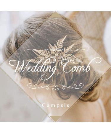 Campsis Green Crystal Wedding Hair Comb - Bridal Hair Accessory for Women and Bridesmaids - Buy Online on GoSupps.com