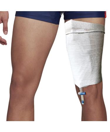 Catheter Leg Bag Holder Fabric Catheter Sleeves Urine Leg Bag Holder - Urinary Drainage Bag Cover Unisex Foley Catheter Bag Holder. (Large)