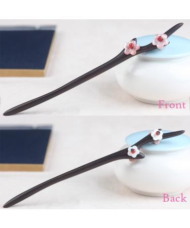 TOP SEWING Ebony Wooden Hair Fork | Handmade Antler Hair Sticks for Long Hair | Chinese Carved Hair Pins | Stylish Hair Chopsticks with Gift Box - Buy Online on GoSupps.com