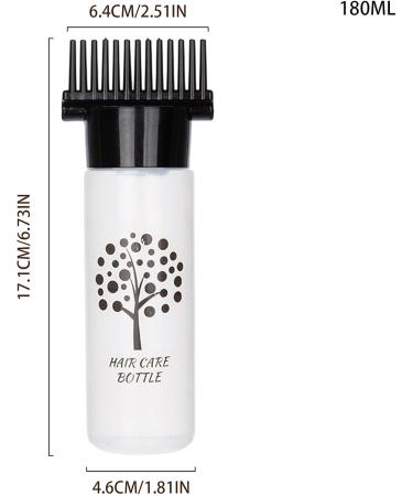 Aizuoni Comb Applicator Bottle - 180ml Hair Oil Comb Applicator Bottle | Hair Dye Bottle Applicator for Hair Dye Water Liquid Oil Comb  - Buy Online on GoSupps.com