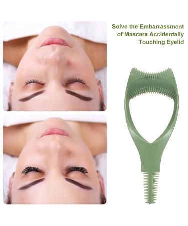 FOMIYES 3Pcs Mascara Shield Guards - 3 in 1 Eyelash Applicator Tool for Women & Girls - Perfect Upper & Lower Lash Protection - Green - Buy Online on GoSupps.com