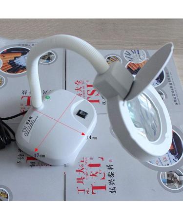 HD Desktop Magnifying Lamp with LED Lights 5-10 Times Electronic Mobile Phone Repair Elderly Reading Identification Magnifiers - Buy Online on GoSupps.com