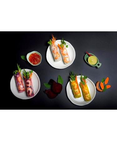 Lyan Mekong River Banh Trang Vietnamese Three Colours Rice Paper Round 16cm - 300g | Gluten-Free, Vegan, 100% Natural | Pack of 1 - Buy Online on GoSupps.com