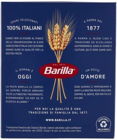  Barilla Barilla Rigate No. 86 Italian Pasta Pipette 500g Pack - Buy Online on GoSupps.com