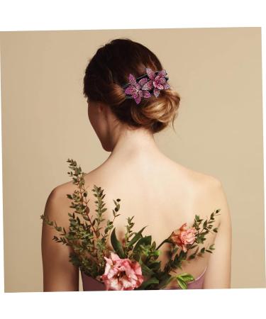 Housoutil Grip Hair Back Hair Holder Clip Korean Hair Clips Curl Clips Rhinestone Barrettes for Women Rhinestones Back Hair Clip Miss South Korea - Buy Online on GoSupps.com