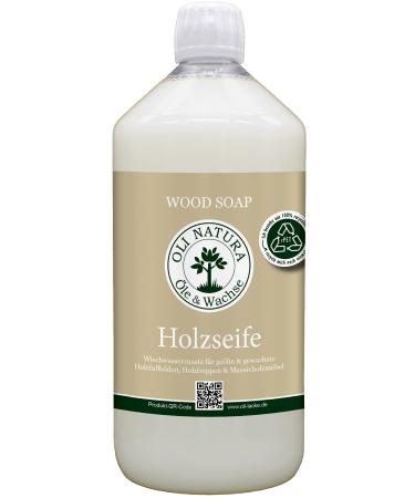 Oli -Natura wood soap 1 liter - natural cleaning agent for oiled and waxed wooden surfaces - ideal for parquet wooden furniture and stairs - Buy Online on GoSupps.com