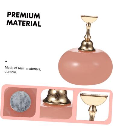 minkissy 1 Set Manicure Practice Base Nail Art Practice Base False Nail Display Nail Art Practice Stands Fingernail Display Stands Nail Painting Stand Japanese Manicure Tools Resin 3.5x3.5cm Pink - Buy Online on GoSupps.com