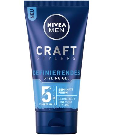 Beiersdorf NIVEA MEN Hair Gel with SemiMatte Finish Easy Hair Styling with Strong Grip Hair Gel for Men with Vitamin E Artisan Stylers Defining Styling Gel 150 ml