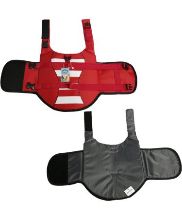Dog Life Jacket - Pet Summer Swim Safety Vest for Small Medium Large Dogs - High Buoyancy & Handle - S Red - Buy Online on GoSupps.com