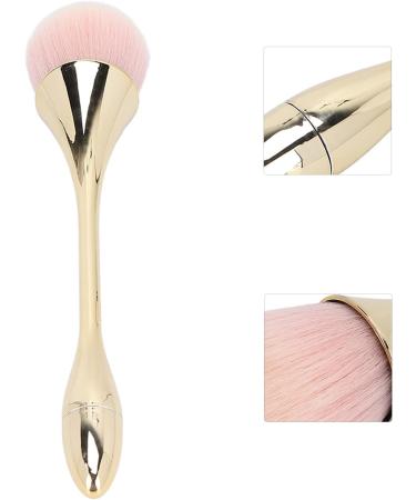 Soft Hair Loose Powder Brush Fashionable Cosmetic Tool for Makeup Applicable for Home and Powder Room (Gold) - Buy Online on GoSupps.com
