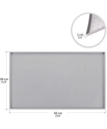 Everanimals Non-Slip Bowling Pad for Dogs & Cats | Silicone Eating Mat - 50x30cm - Blue - Buy Online on GoSupps.com