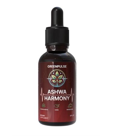 GREENPULSE LLC Ashwa Harmony - Adaptogenic Blend with Ashwaghanda GABA Magnesiuym Glycinate - 4 fl oz