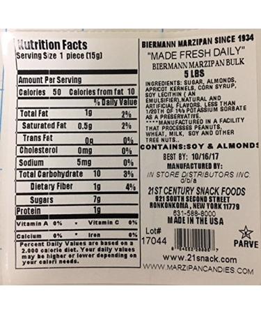 ArtMuseKitsMikash Biermann Marzipan 5 LB. Block - Premium Quality Almond Paste for Baking & Confectionery - Buy Online on GoSupps.com