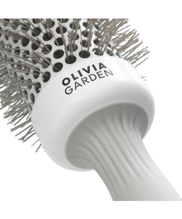 Olivia Garden Expert Blowout Speed Hairbrush - 45 White & Grey - Ideal for Fast Flawless Styling | International Shipping Available - Buy Online on GoSupps.com