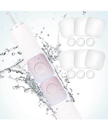 Kuflant 6PCS Power Button Waterproof Replacement Parts Compatible with Philips Sonicare Electric Toothbrush All Series Waterproof Stickers Handle Button Cover Button Label Pieces Part