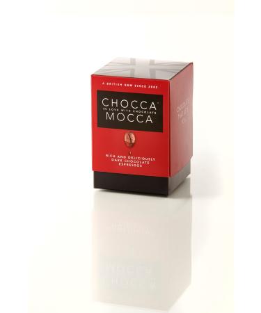 Chocca Mocca- Dark Chocolate Espressos Chocolate Box Cube 110g Aromatic Coffee Beans Smothered in Dark Chocolate Deliciously indulgent Treat Great Gift Luxurious Quality Made in Great Britain Coffee Beans in Dark Chocolate