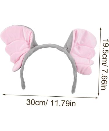 Mikinona 1 Set Elephant Headband Tail Decor Party Female Hairband Elephant Photo Props Elephant Ear Hair Wear Elephant Halloween Elephant Headdress Suite Fabric Child - Buy Online on GoSupps.com