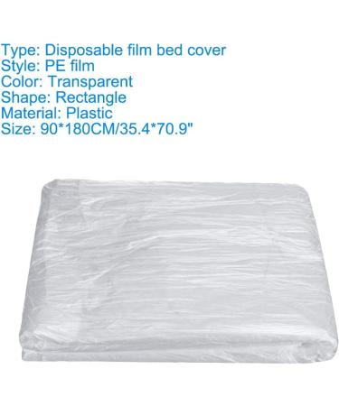 100 Pcs Disposable Waterproof Bedspread Cover for SPA Massage Tables - Transparent Beauty Bed Sheet Protectors - Buy Online on GoSupps.com