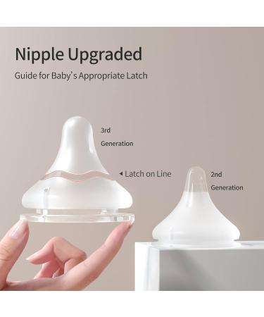 Pigeon Silicone Nipple (SS) 3 Counts | Latch-On Line, Natural Feel | 0+ Months | 3rd Generation - Buy Online on GoSupps.com