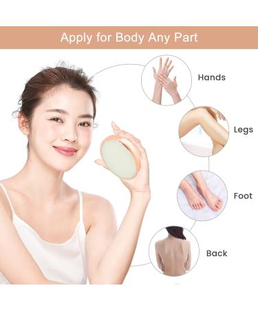 Painless Crystal Hair Removal Tool for Women - Legs, Arms, Back (Champagne 001) - Buy Online on GoSupps.com
