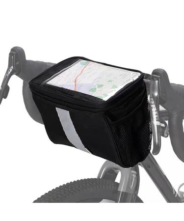 Senxry Bike Handlebar Bag, Insulated Thermal Bike Cooler Water Resistant Bicycle Bag with Touch Screen Phone Holder Outdoor Bike Accessories for Kids Girls Boys Men Women Scooter Cruiser 3.5L