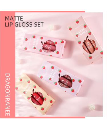 Nude Matte Liquid Lipstick Set - Long-Lasting Natural Lip Gloss with Moisture, Waterproof & Non-Fade Formula (Set B) - Buy Online on GoSupps.com